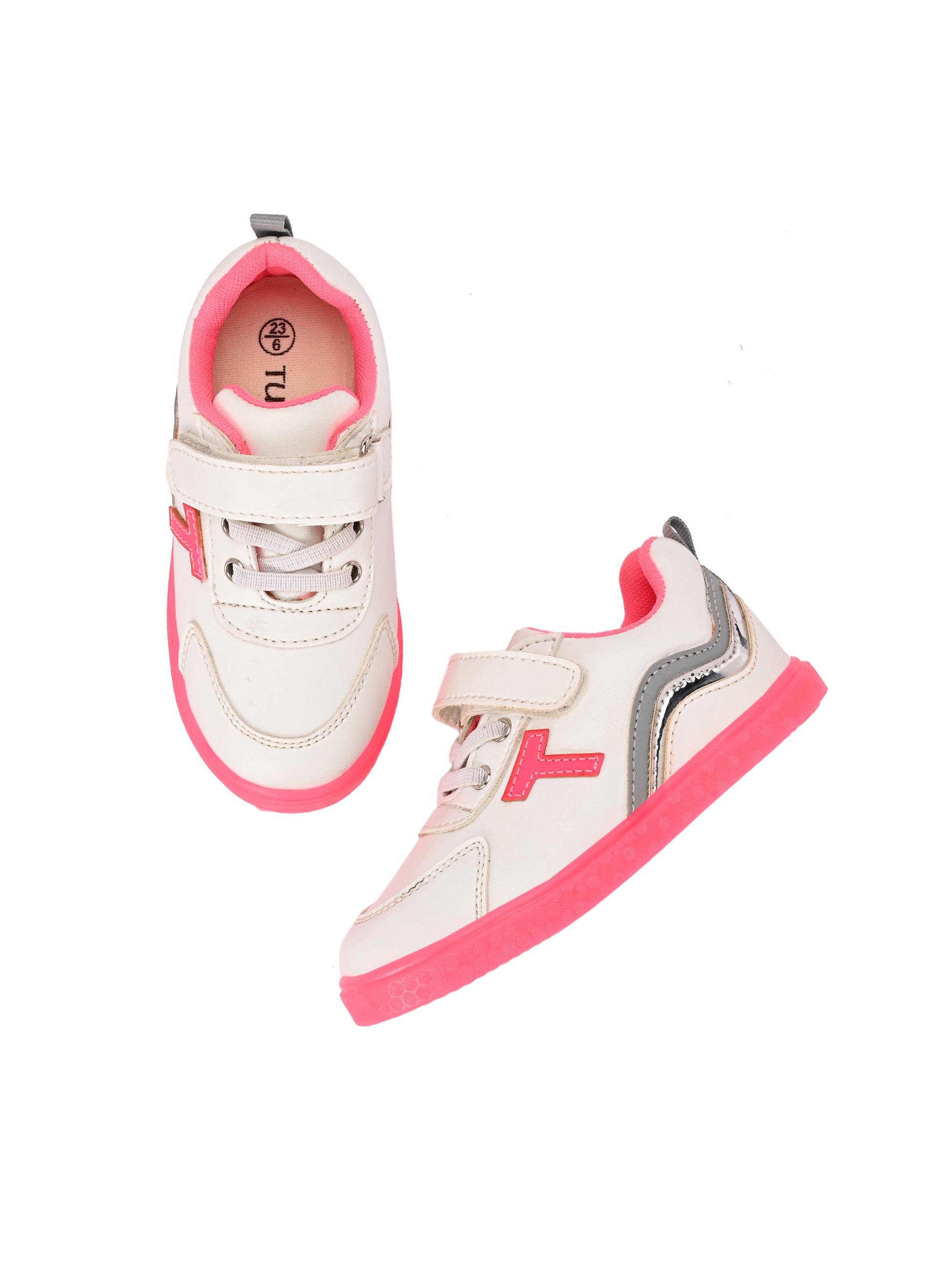 TUSKEY Casual Shoes With Velcro Closure - White