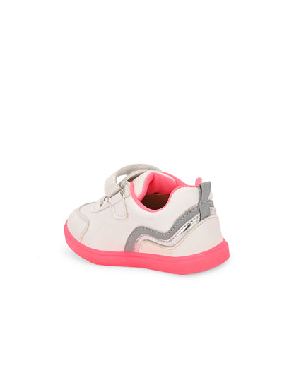 TUSKEY Casual Shoes With Velcro Closure - White