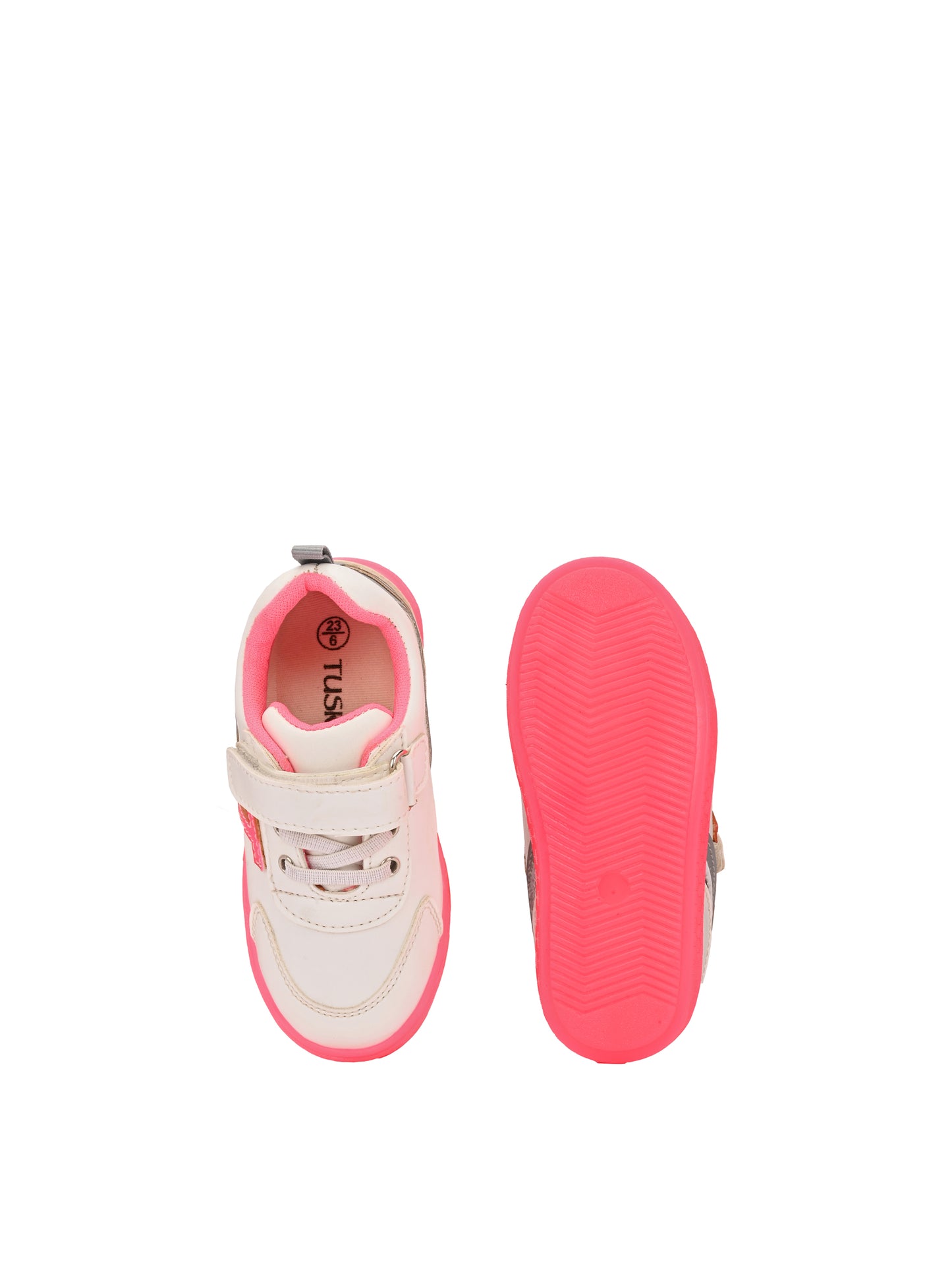 TUSKEY Casual Shoes With Velcro Closure - White