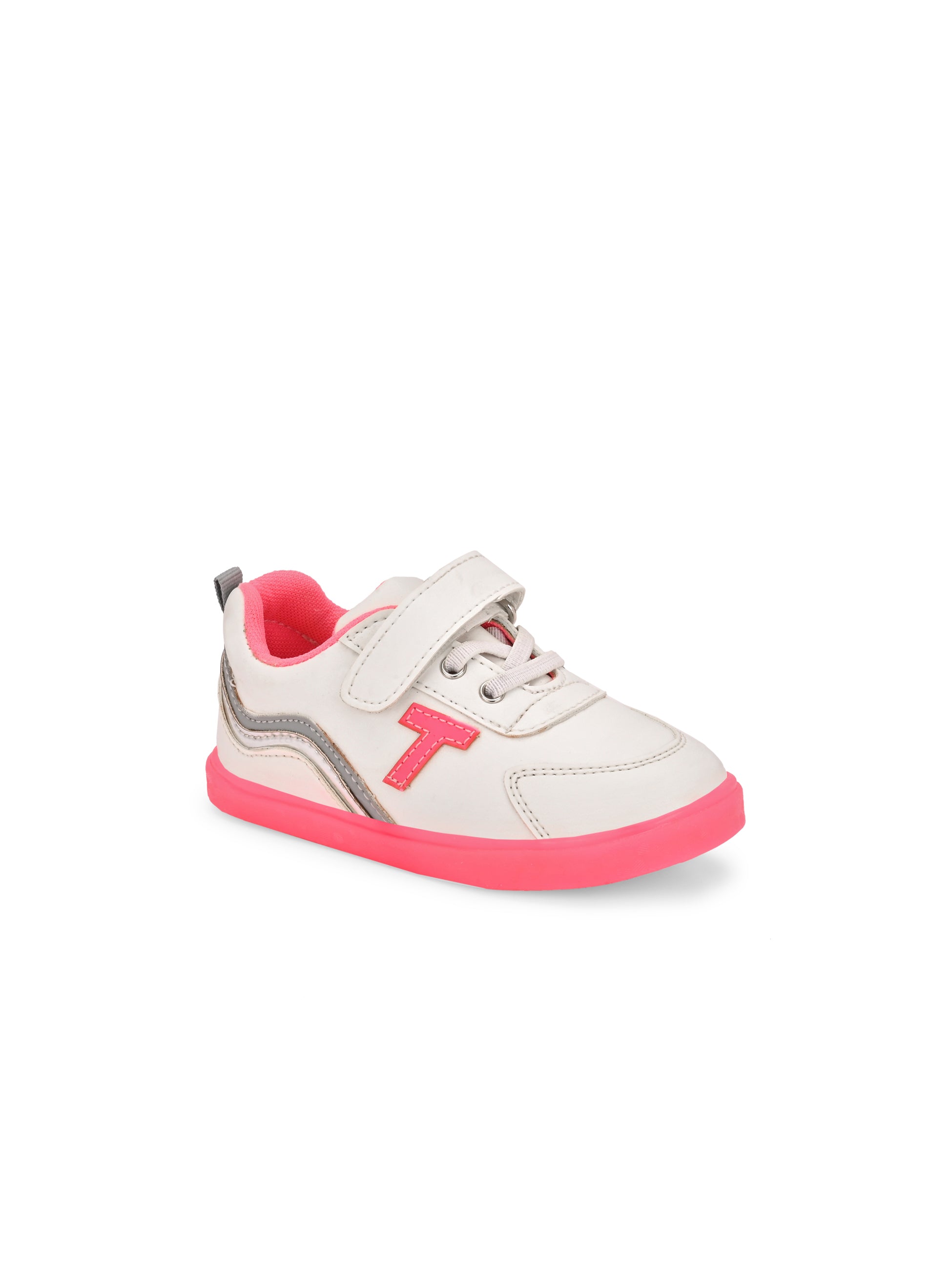 TUSKEY Casual Shoes With Velcro Closure - White