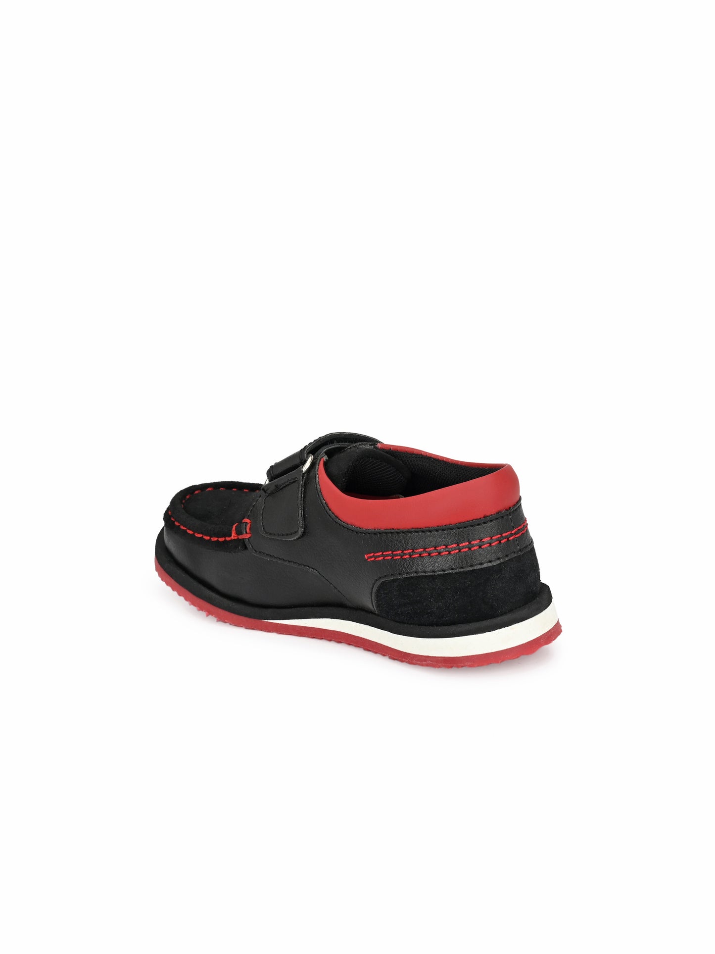 Tuskey Moccasin Style Velcro Closure Casual Shoes - Black