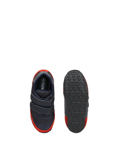 Tuskey Double Velcro Solid Color Jogger Shoes - Blue