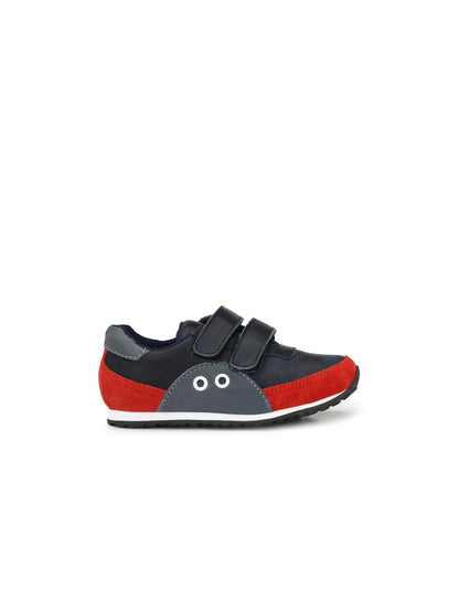 Tuskey Double Velcro Solid Color Jogger Shoes - Blue