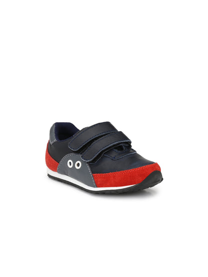 Tuskey Double Velcro Solid Color Jogger Shoes - Blue