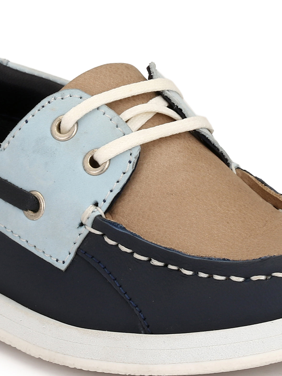 Tuskey Lace Up Mocassin Shoes - Blue