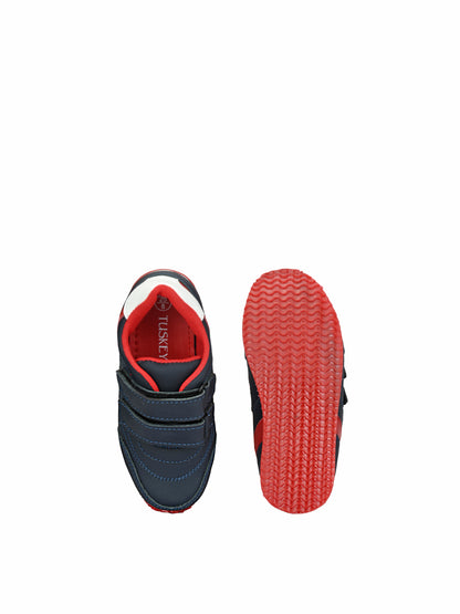 Tuskey Double Velcro Closure Shoe - Navy