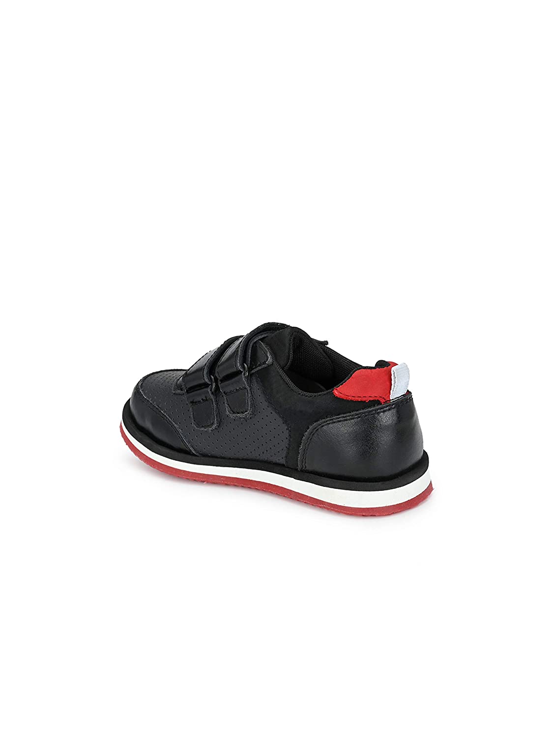 Tuskey Double Velcro Closure Derby Shoe - Black