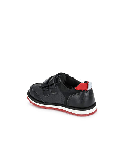 Tuskey Double Velcro Closure Derby Shoe - Black