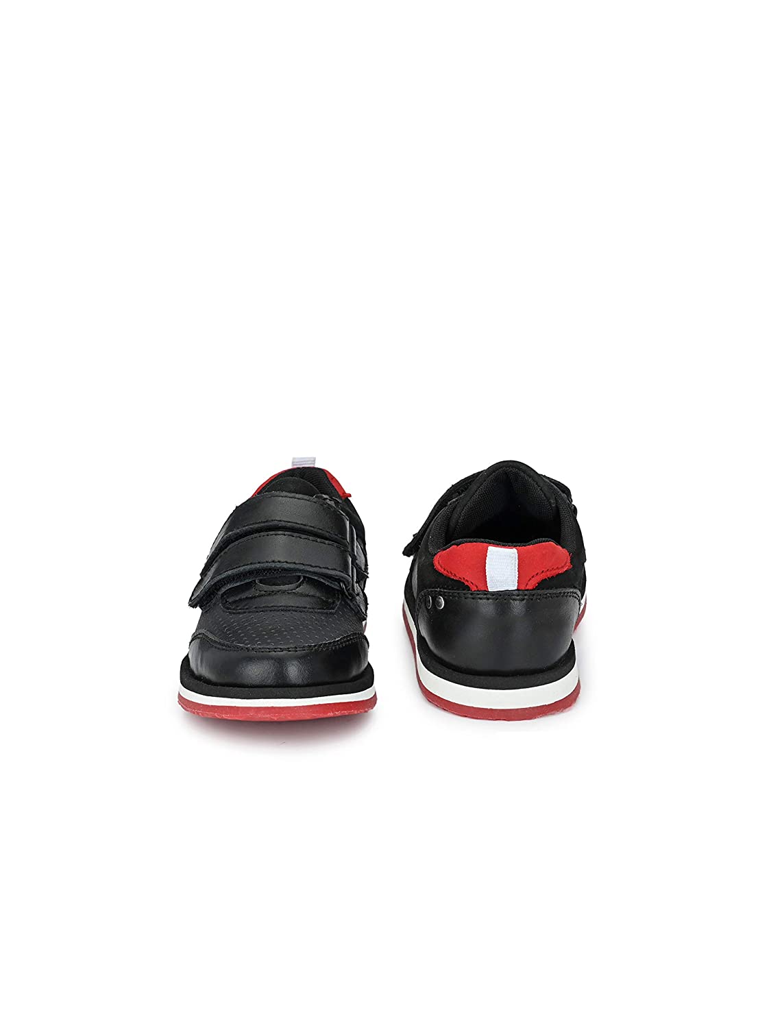 Tuskey Double Velcro Closure Derby Shoe - Black