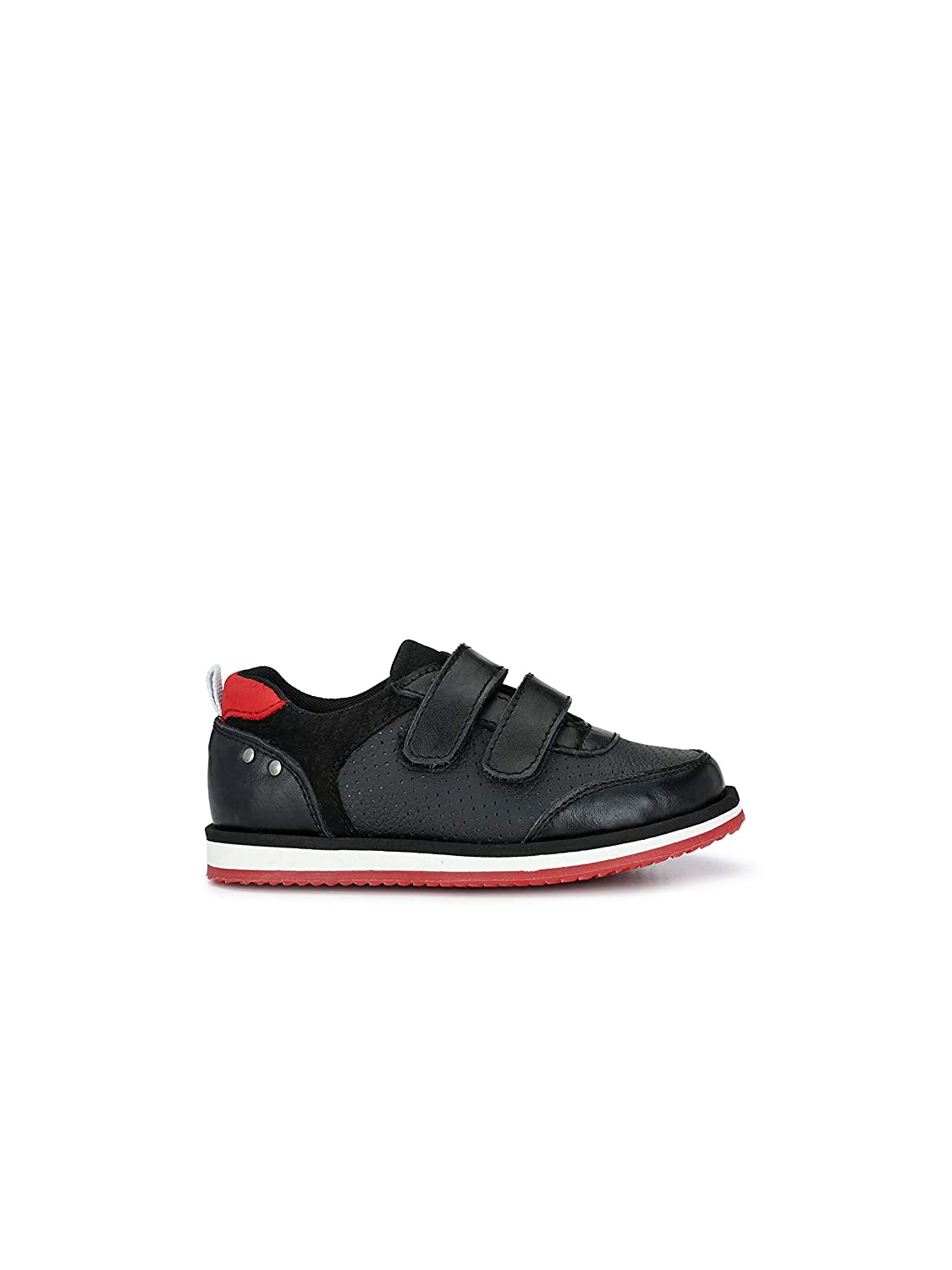 Tuskey Double Velcro Closure Derby Shoe - Black