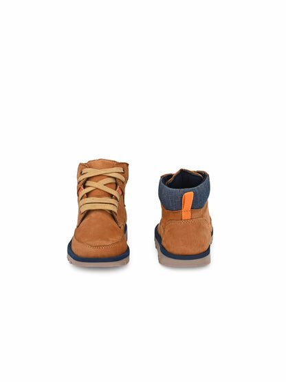 Tuskey Lace Up Ankle Boots - Tan