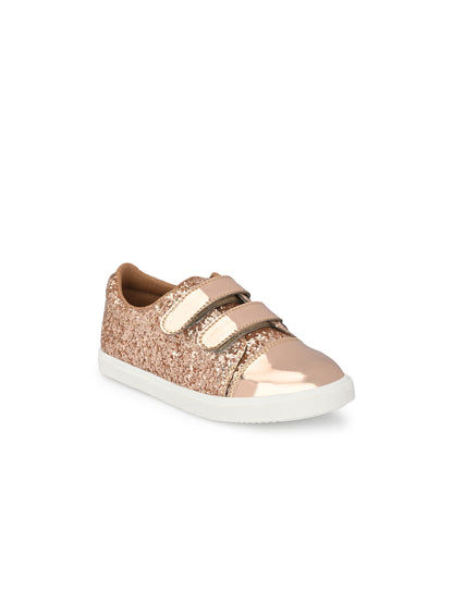 Tuskey Rose Gold Glitter Partywear Sneaker-Rose Gold