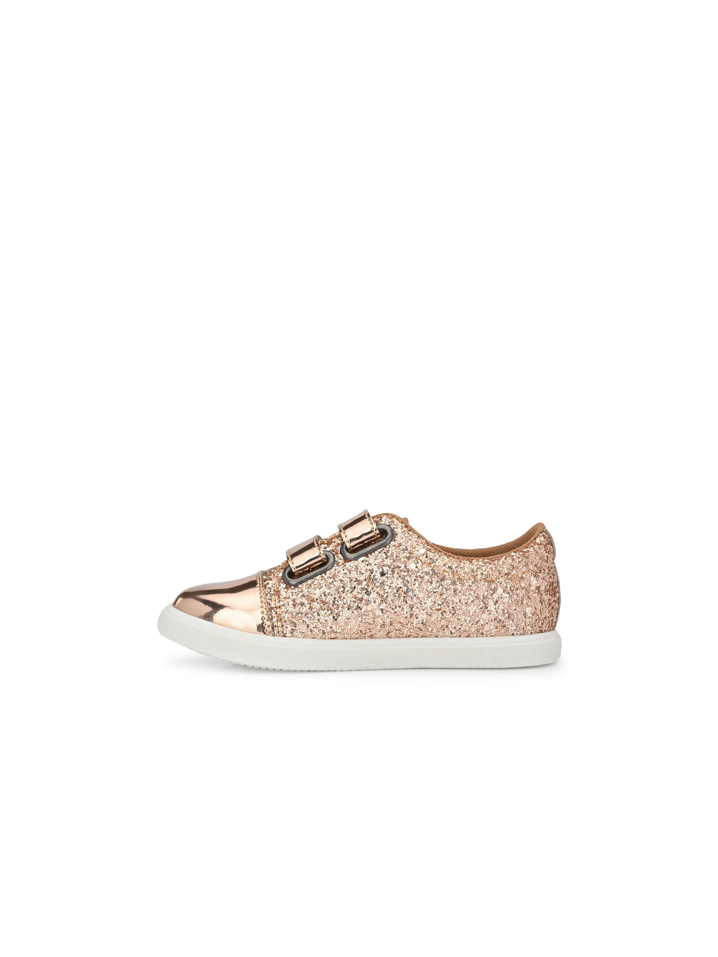 Tuskey Rose Gold Glitter Partywear Sneaker-Rose Gold