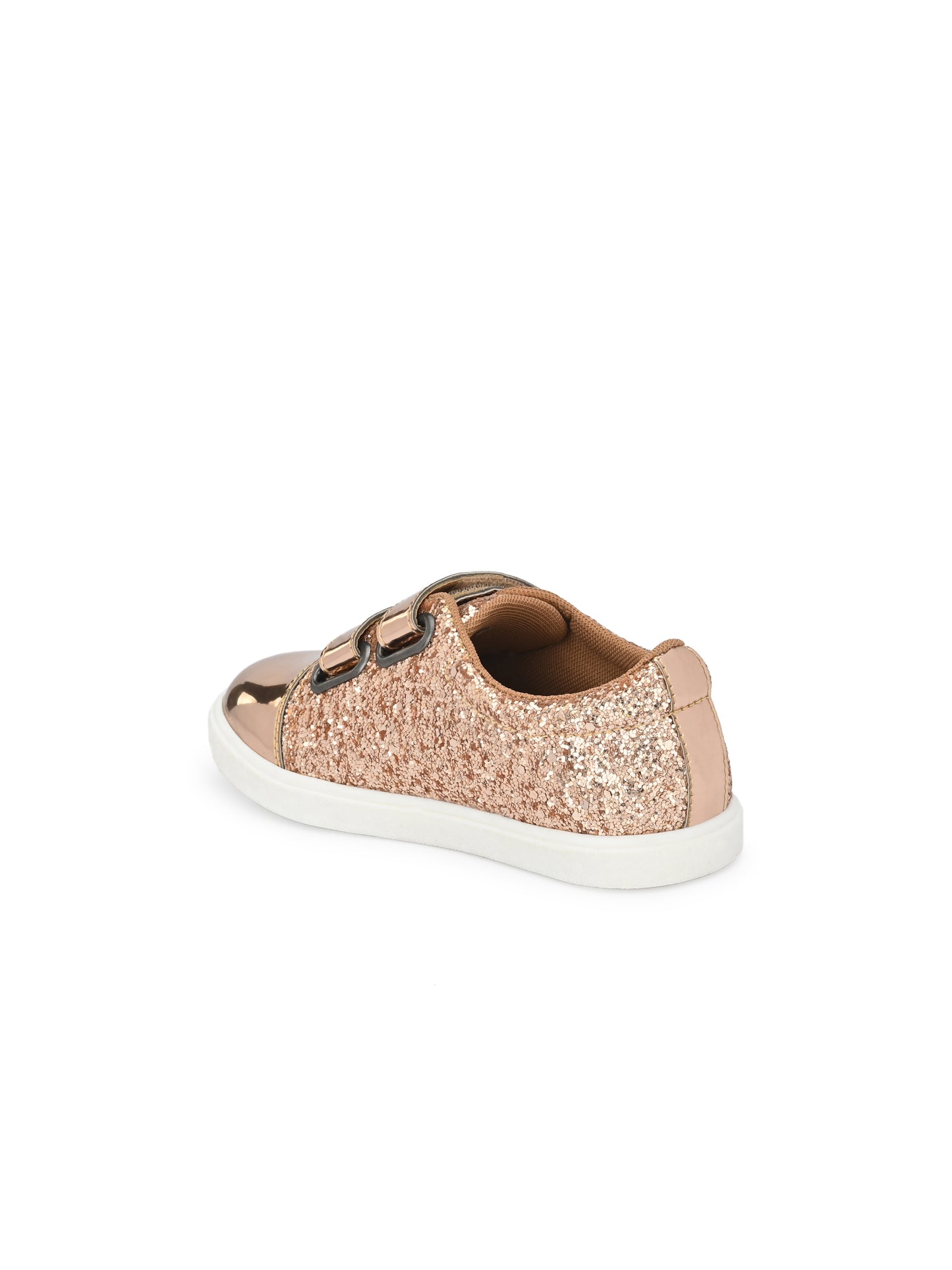 Tuskey Rose Gold Glitter Partywear Sneaker-Rose Gold