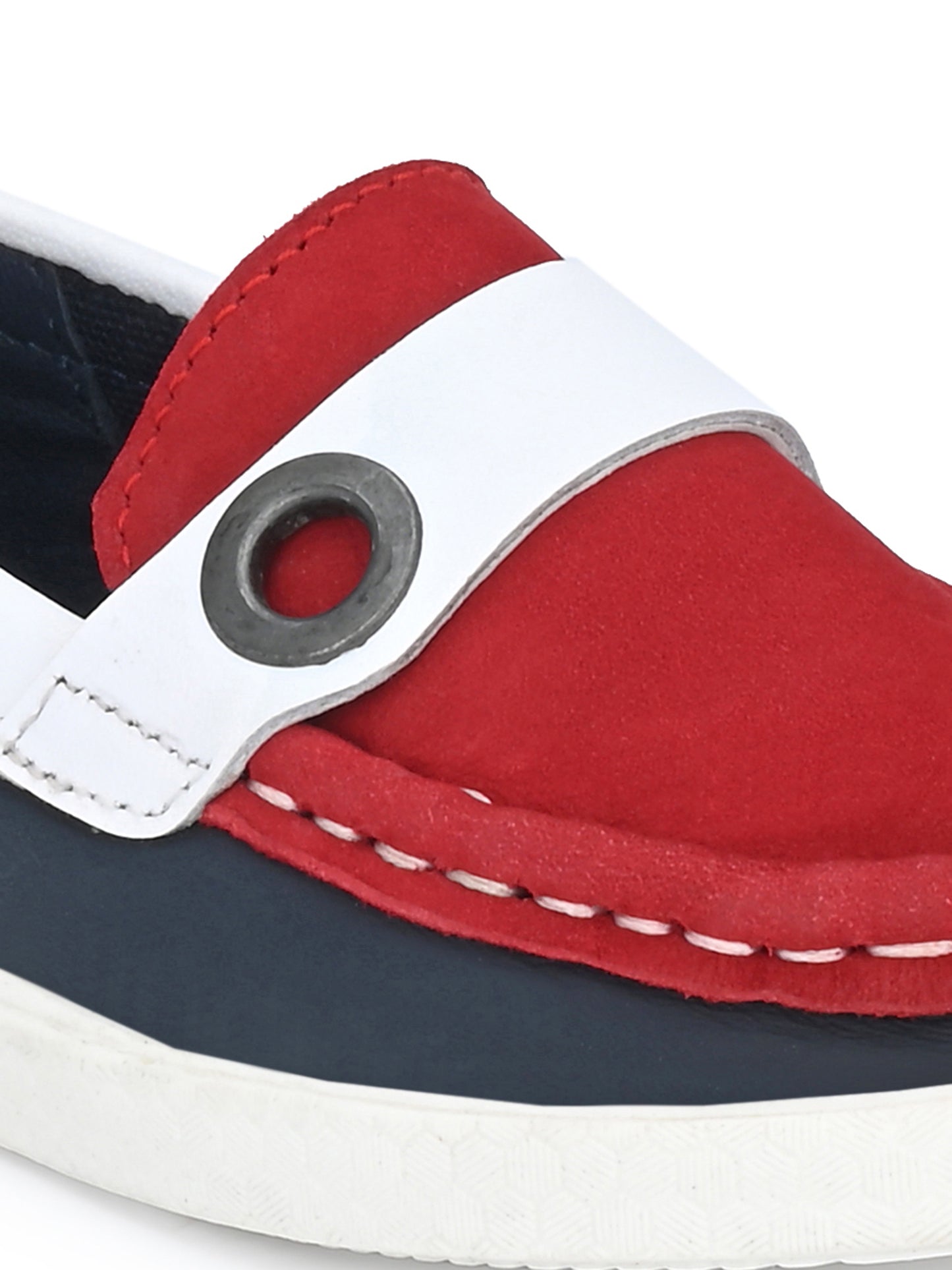 Tuskey Loafers Moccasins Casual Shoes for Boys - Red