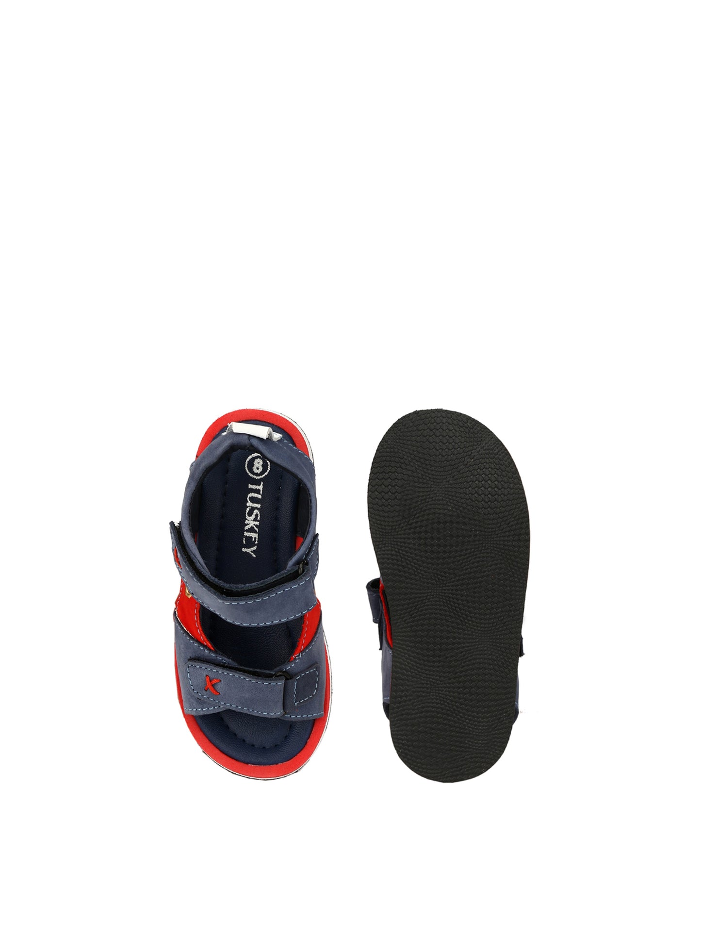 Tuskey Double Velcro Straps Sandals - Blue