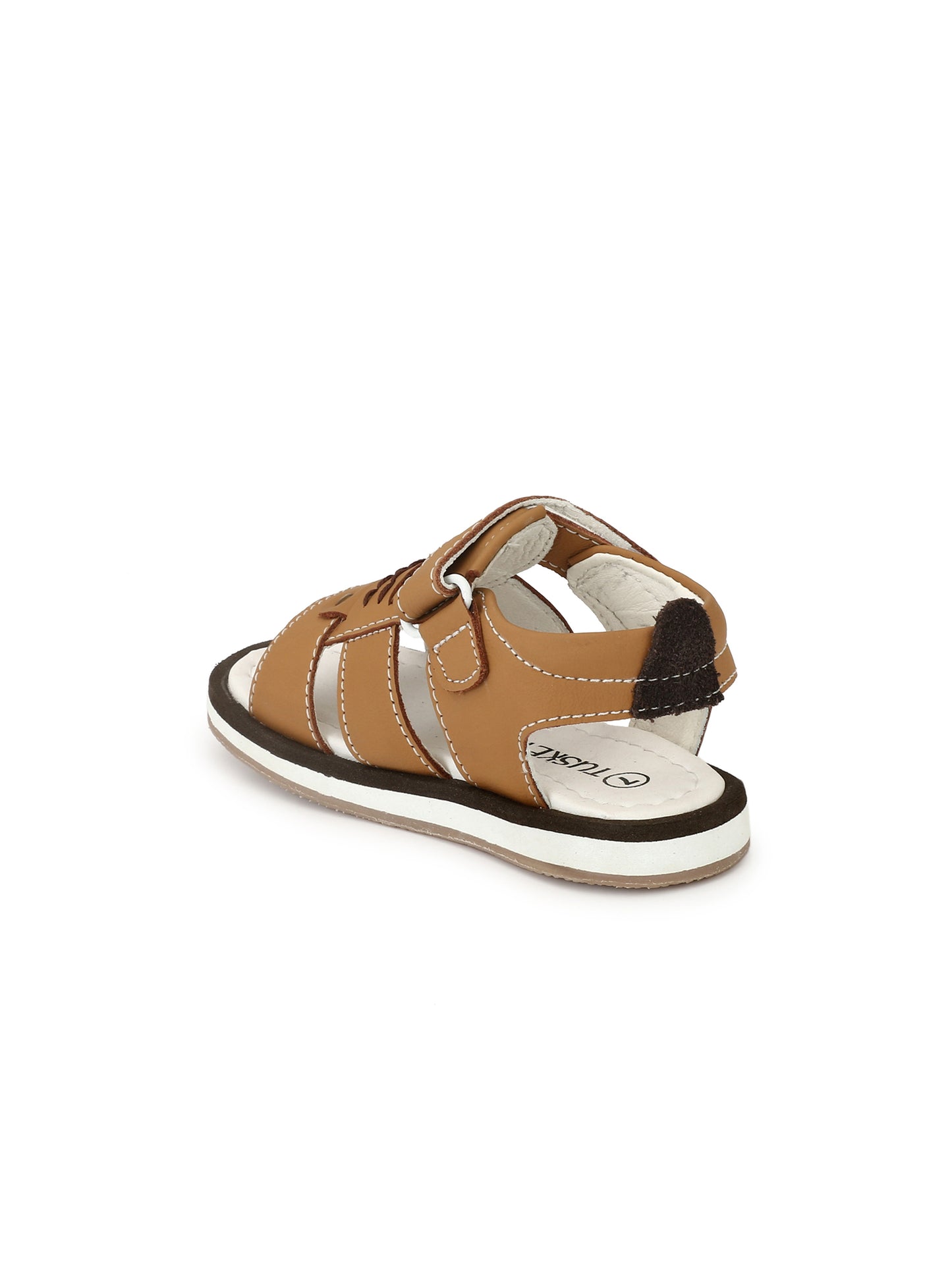 Tuskey Solid Color Sandals - Tan