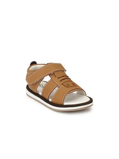 Tuskey Solid Color Sandals - Tan